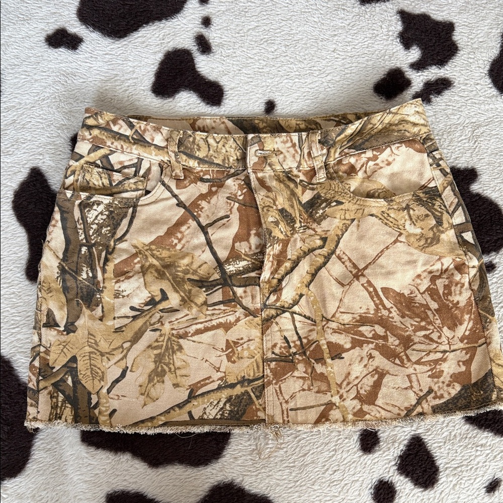 Camouflage Mini Skirt